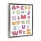 Stupell Industries Muted Alphabet Letters Floating Frame, design by Susan Ball